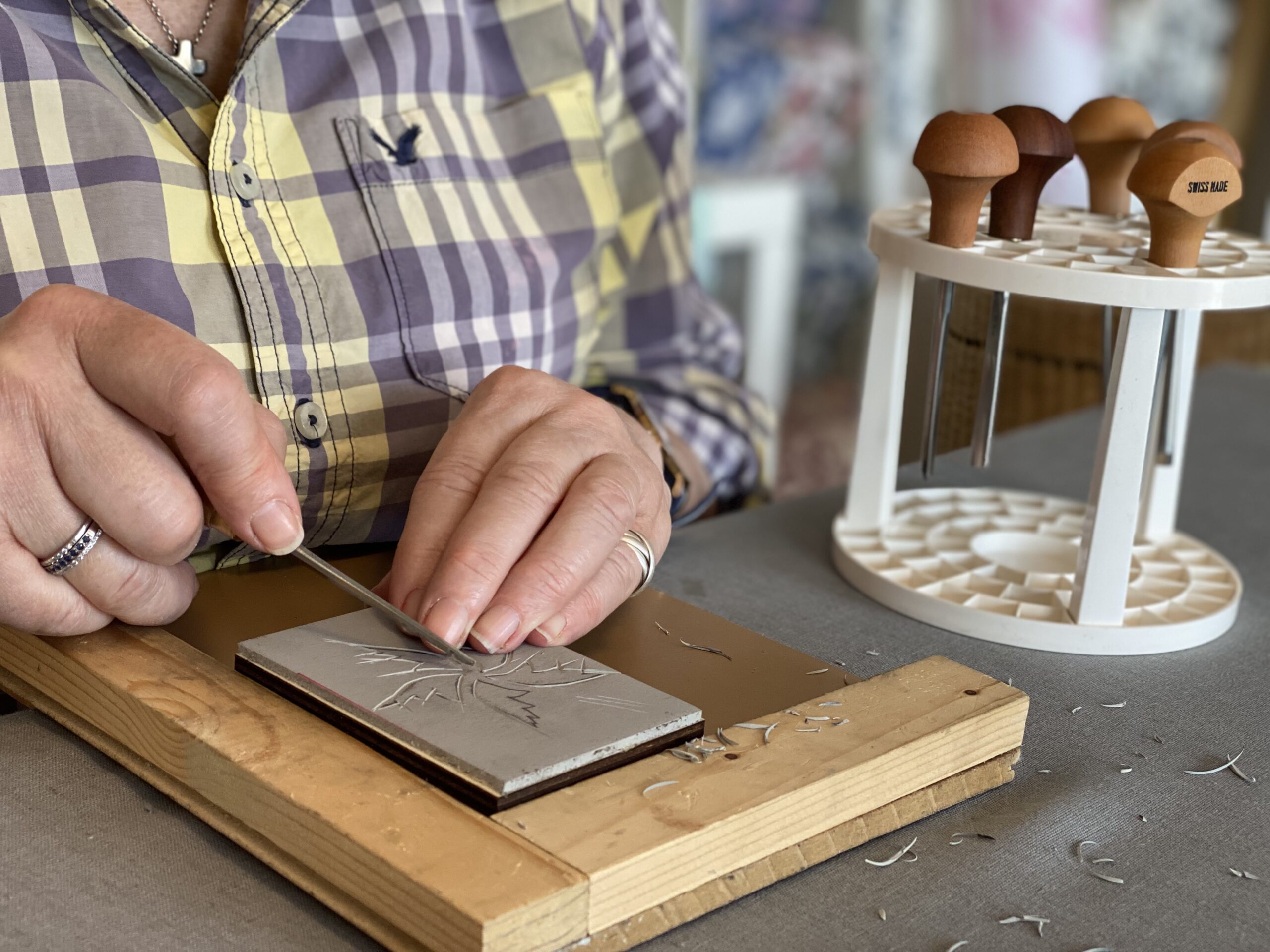 Hand printed lampshade masterclass