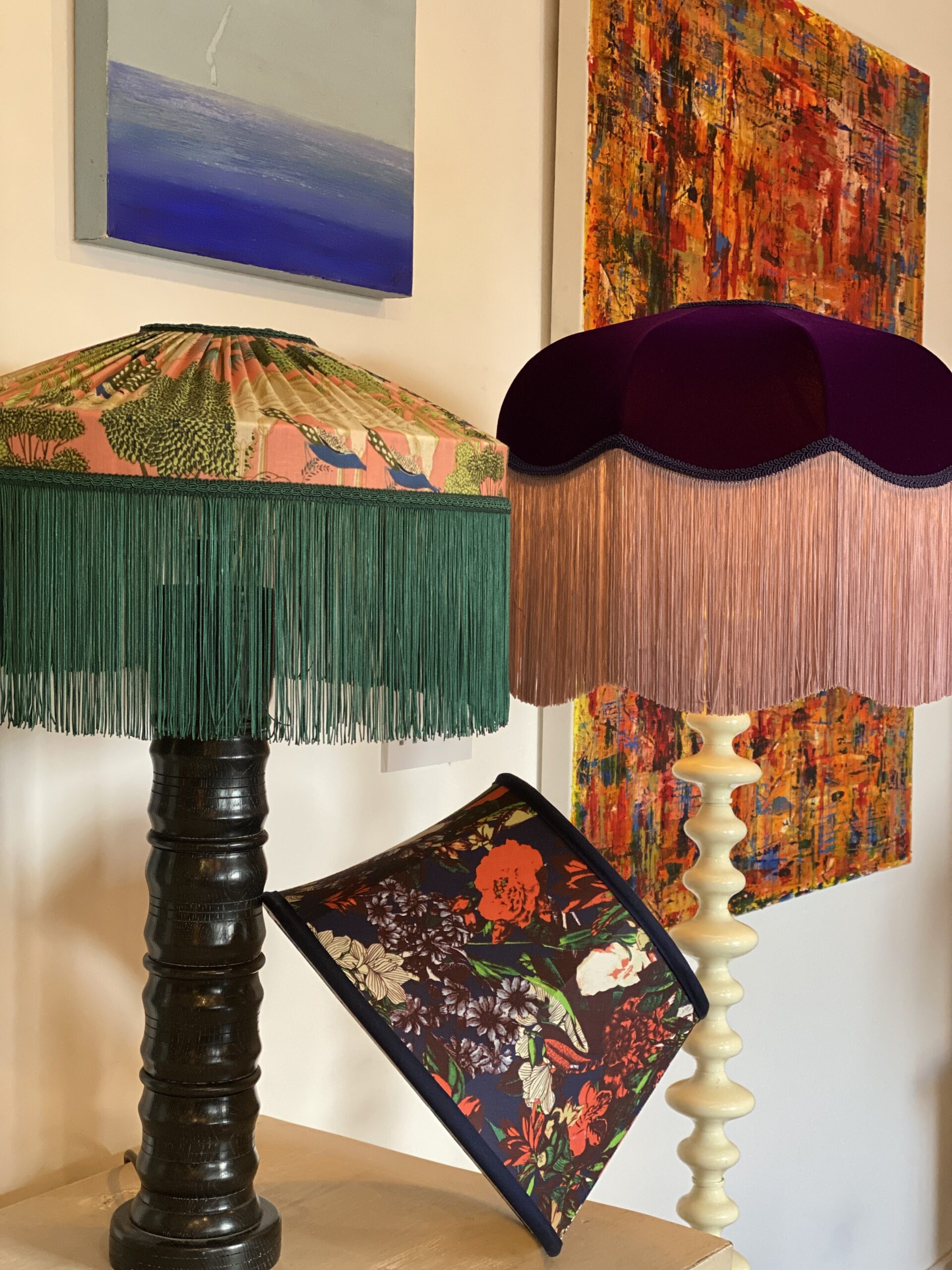 Lampshade making courses with Moji Designs in Brighton