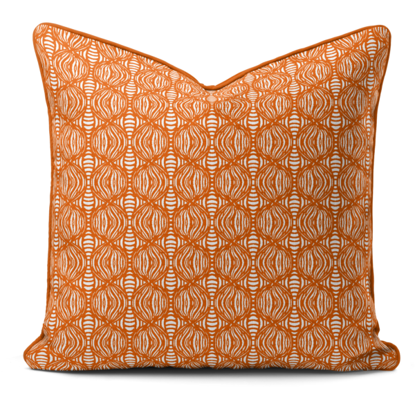 Hand-printed cushions