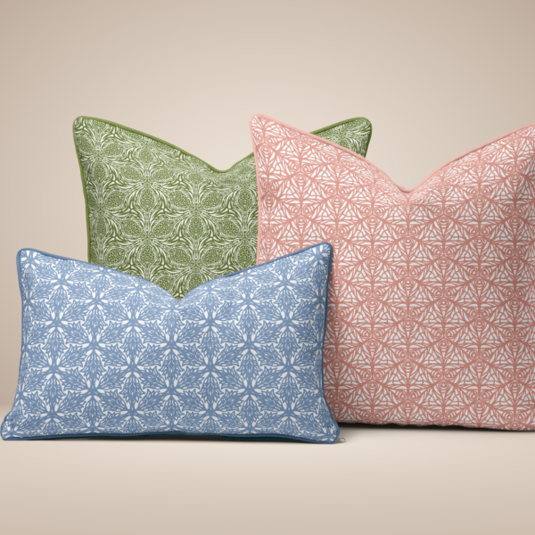 Moji Designs hand printed homeware, fabric and paper collection made in the UK, Brighton