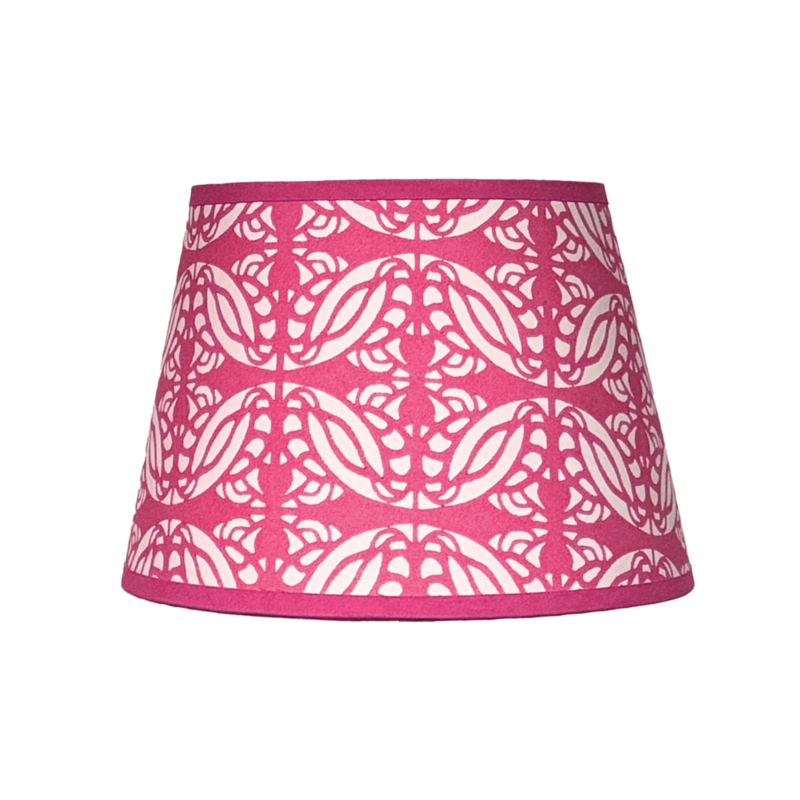 Hand-printed card lampshade