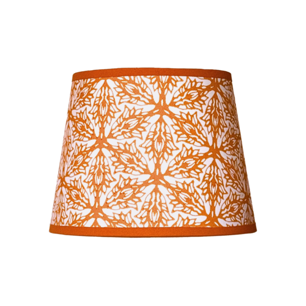 Hand-printed card lampshade