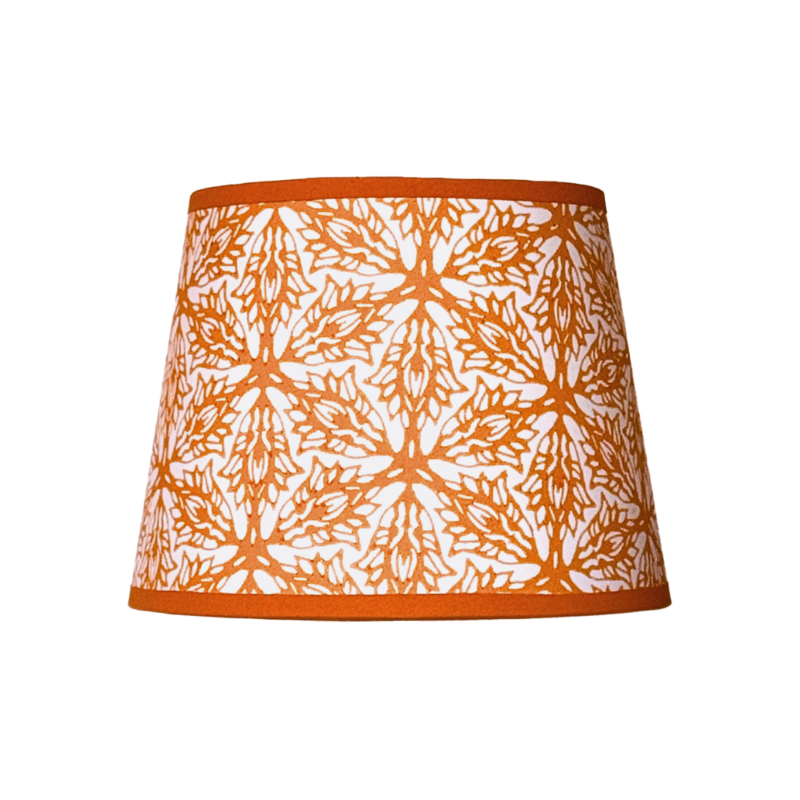 Hand-printed card lampshade