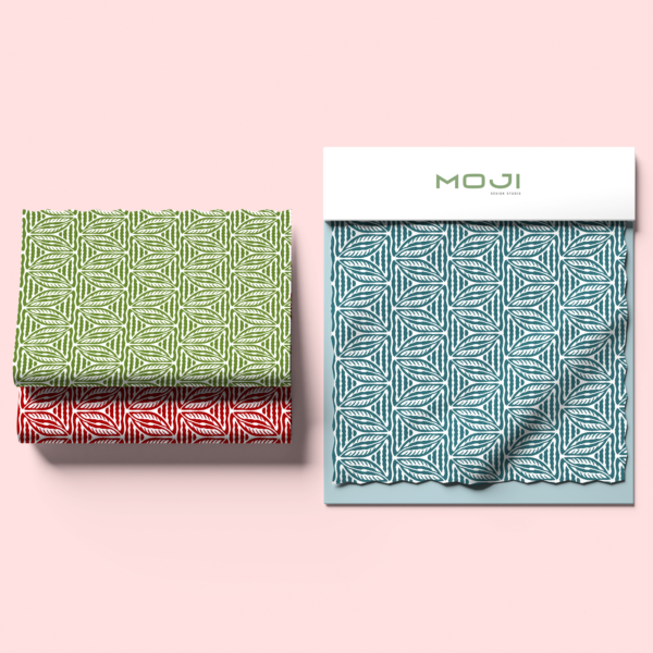 Moji Designs hand printed homeware, fabric and paper collection made in the UK, Brighton