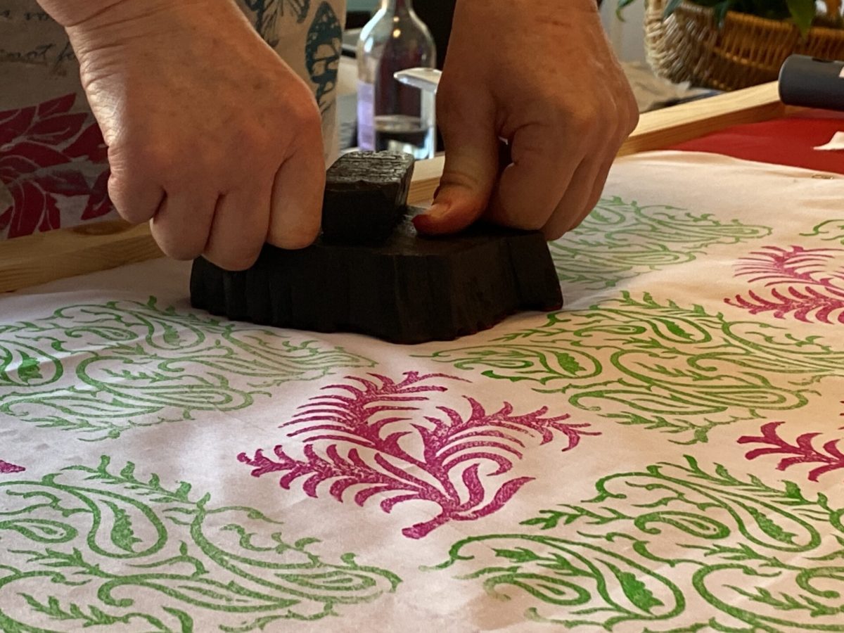 Hand printed lampshade masterclass