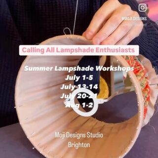 Come and join me for a two or five-day Summer Lampshade Workshop starting on Monday next week. These are the dates:

Five-day Traditional and modern lampshade workshop July 1-5
Two-day ruffled gathered lampshade workshop July 13-14
Two-day Tiffany lampshade workshop July 20-21
Two-day Box pleated lampshade workshop Aug 1-2

Location: Brighton
Limited to 4-6 participants

Don’t miss this rare and unique opportunity to immerse yourself in the art of lampshade making. We’ll gather in my cosy coach house studio in Brighton for an unforgettable creative journey.

All my lampshade making workshops are perfect for anyone passionate about crafting lampshades. In a small group setting(4-6), you’ll receive personalised attention, making it ideal for both beginners and advanced learners. Spend your days surrounded by like-minded individuals, sharing ideas, and creating beautiful, handcrafted lampshades.

Spaces are limited, so book now on my website to secure your spot. Don’t miss out on this chance to unleash your creativity and learn new skills. 

This video showcases the work of my lovely students at my studio.

DM or email me for more info or to book your place on my website. I can’t wait to embark on this creative journey with you!

With much love,
Moji 💕xx
.
.
.
#lampshademakingworkshop #lampshademakingclass #howtostartabusiness #craftbusiness #traditionalcrafts #traveltolearn #gatheredlampshadeworkshop #pleatedlampshade #handstitching